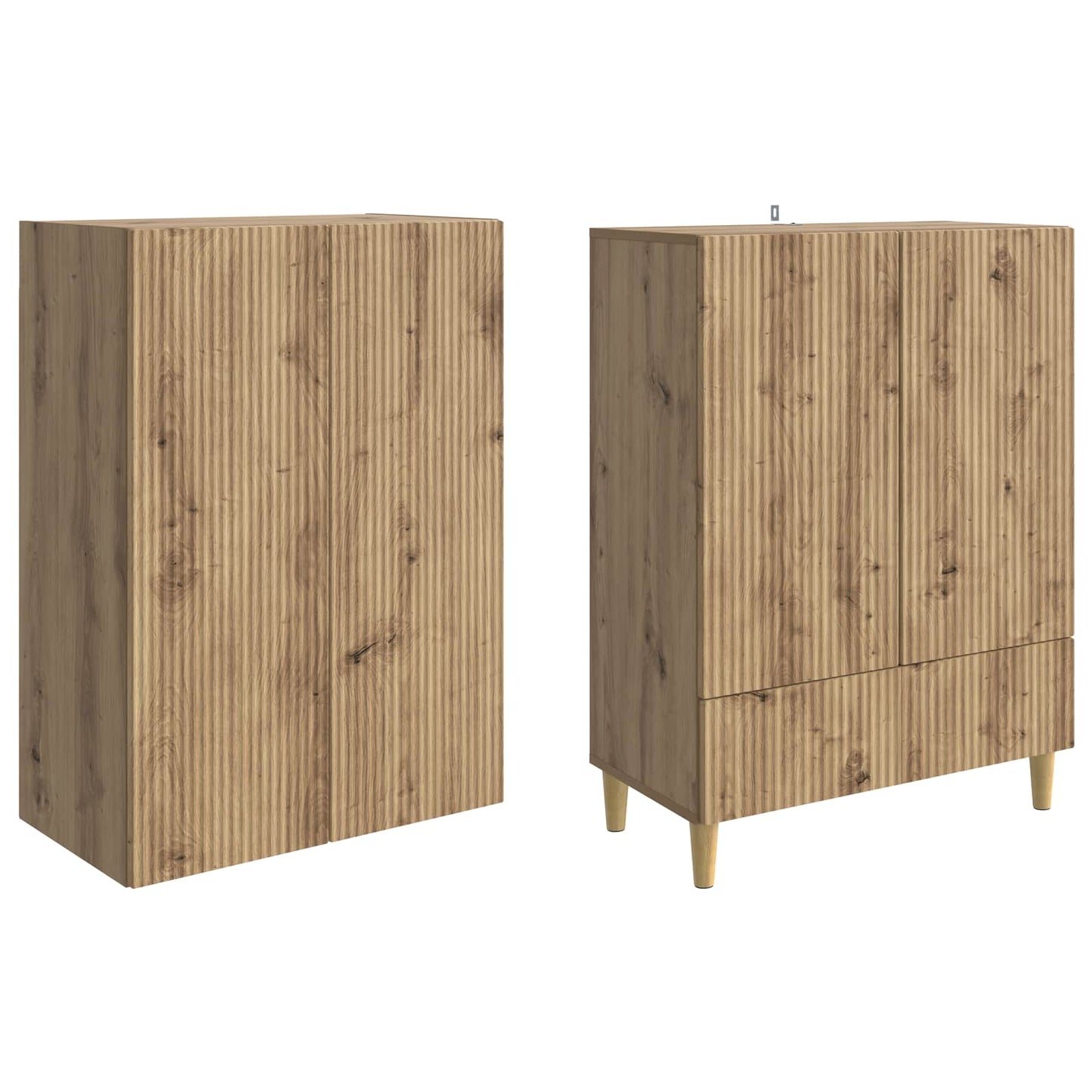 Cabinet Set 2 pcs Artisan Oak Engineered Wood