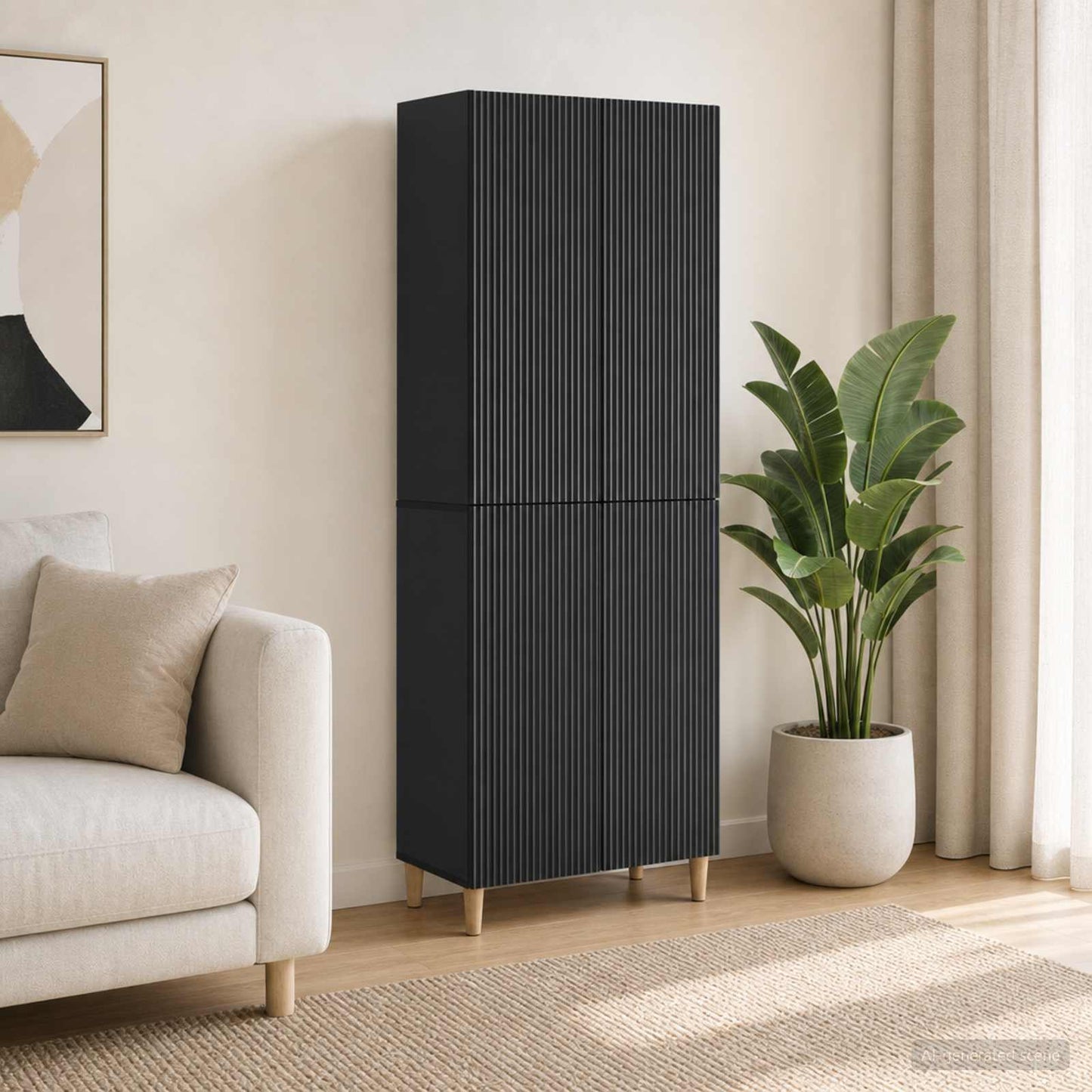 Cabinet Set 2 pcs 66 x 34.5 x 90 cm Engineered Wood