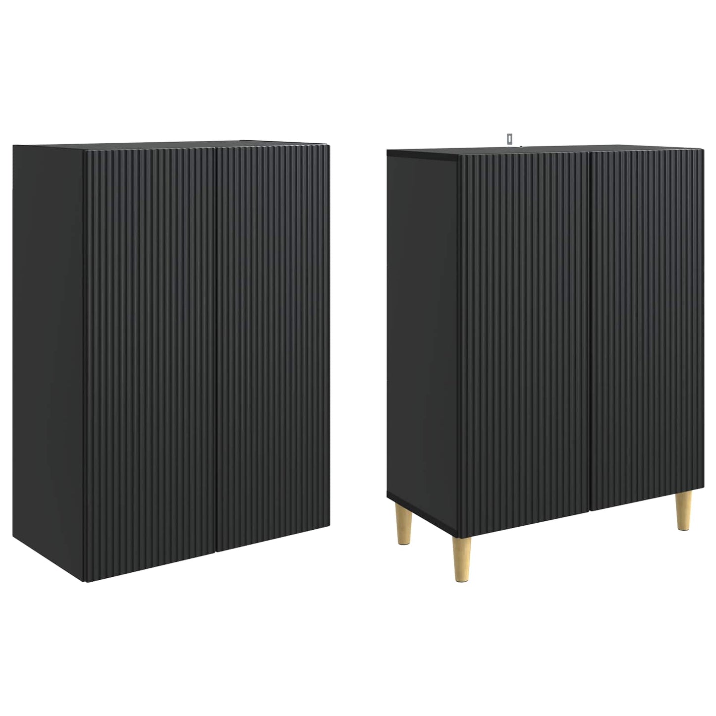 Cabinet Set 2 pcs Engineered Wood
