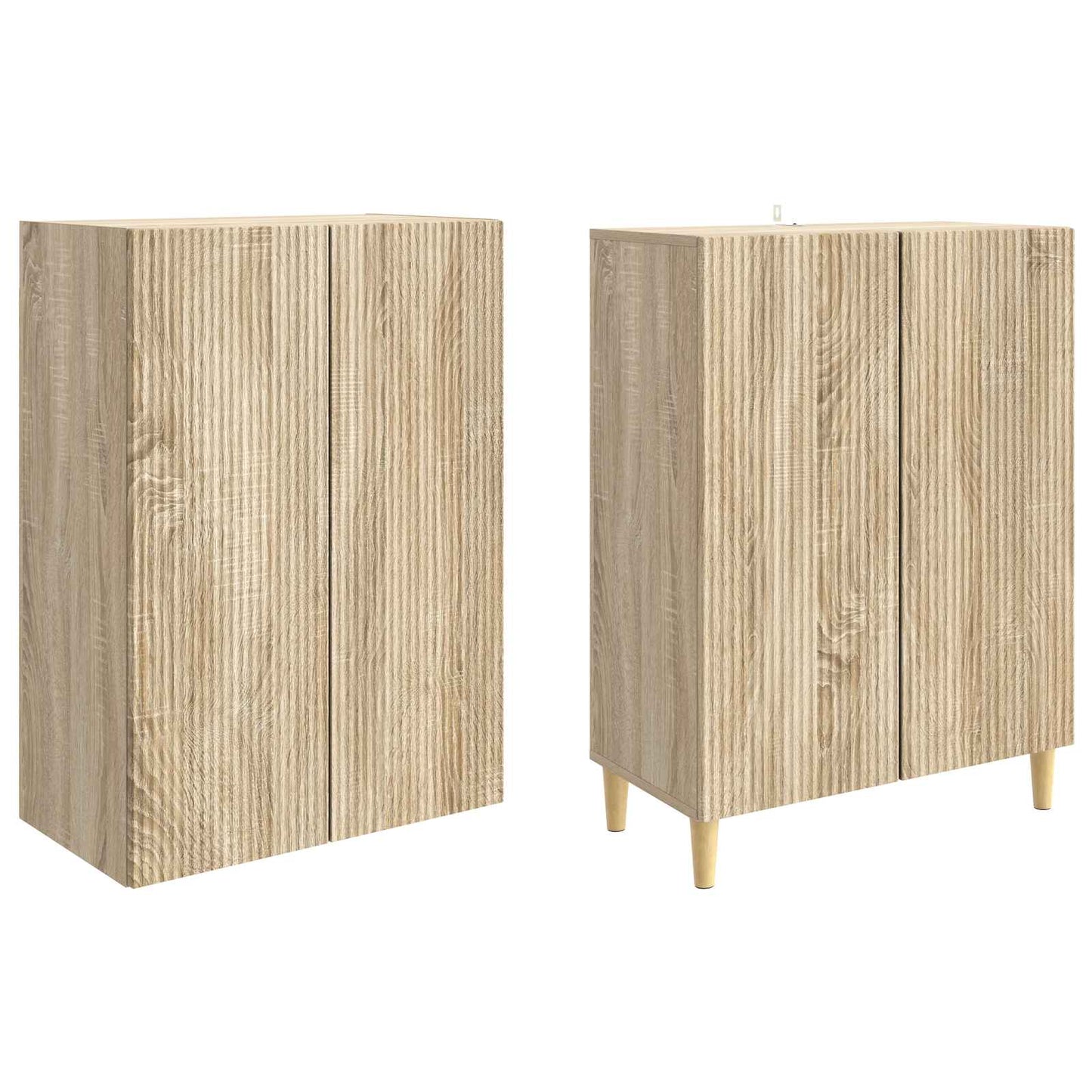 Cabinet Set 2 pcs Engineered Wood