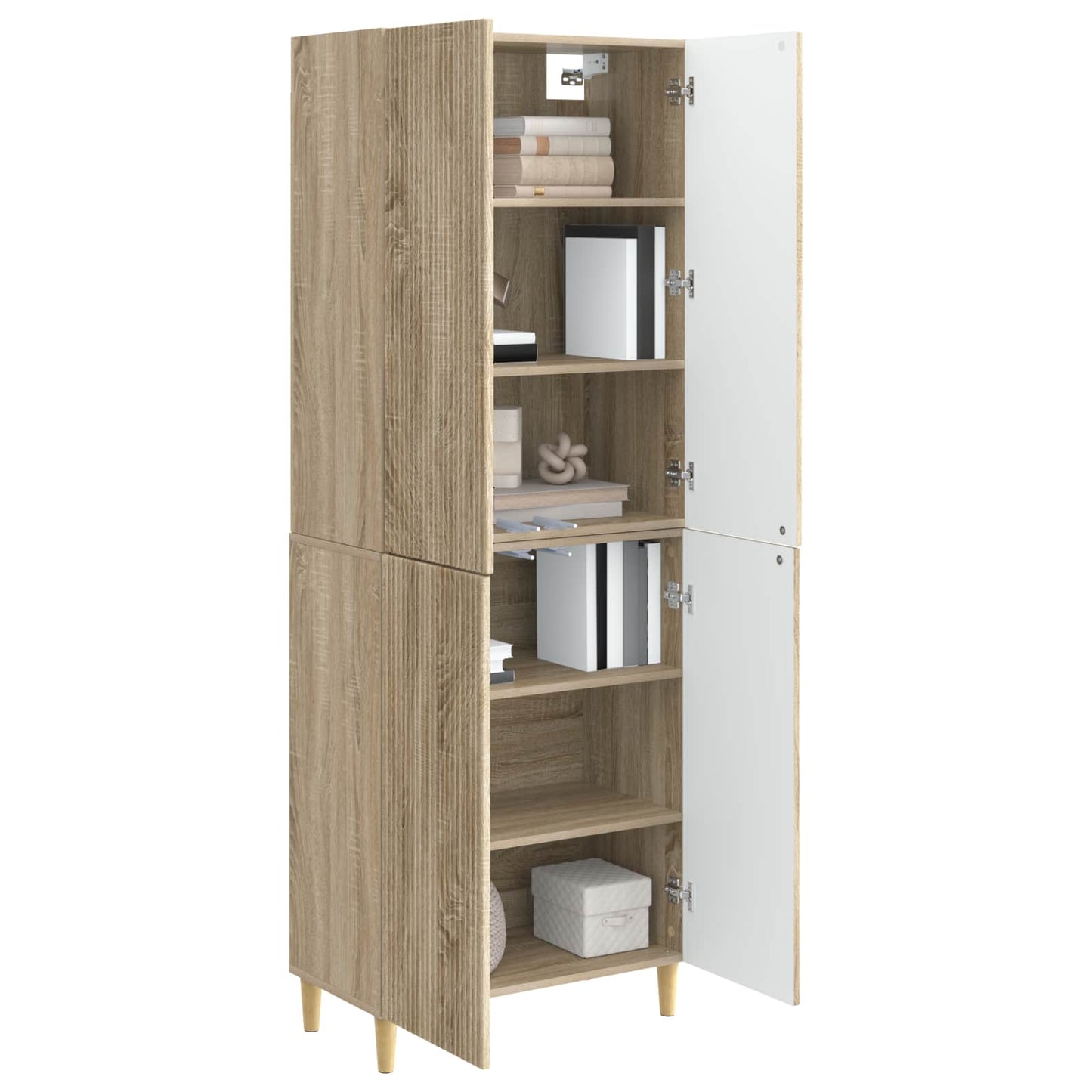 Cabinet Set 2 pcs Engineered Wood