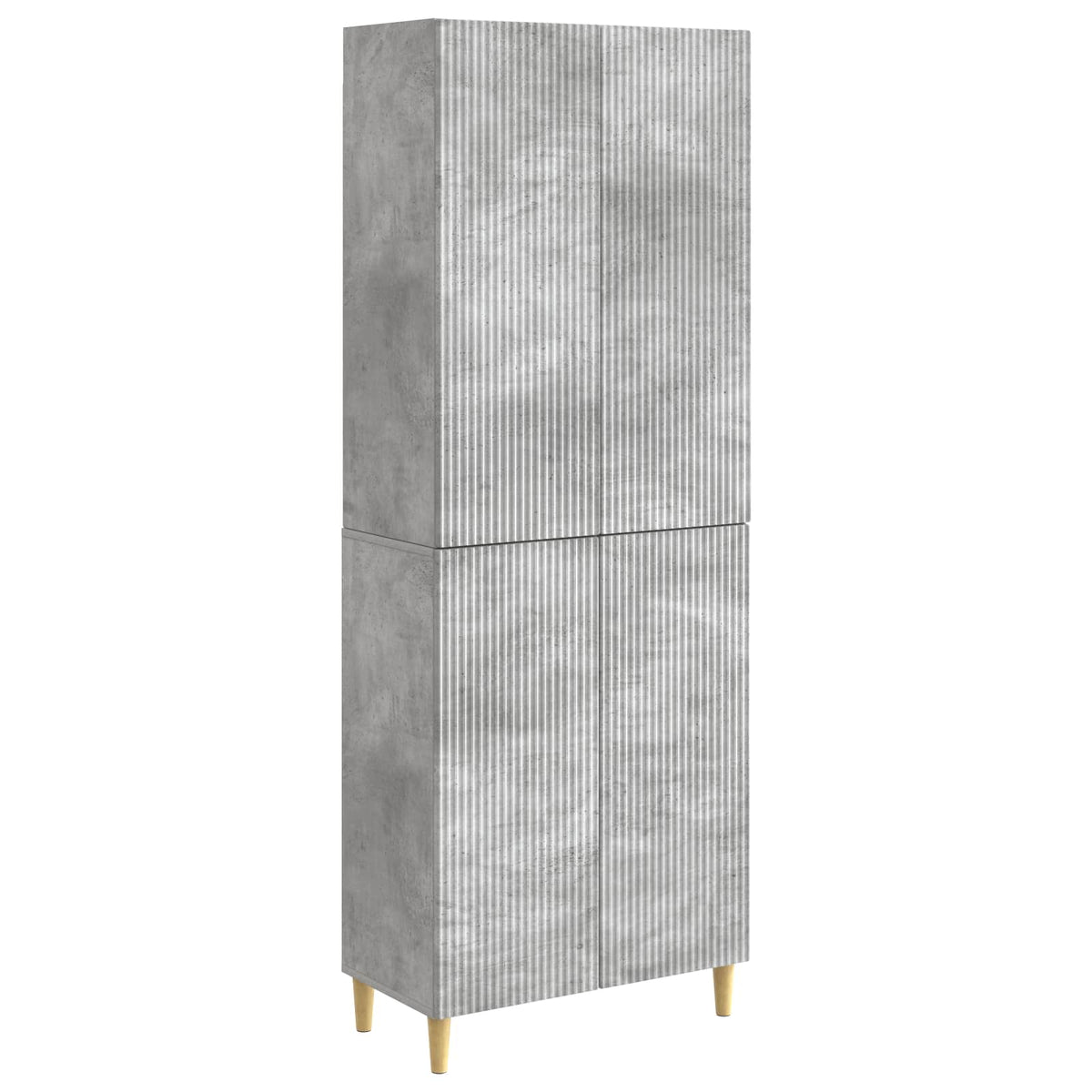 Cabinet Set 2 pcs Concrete Grey Engineered Wood
