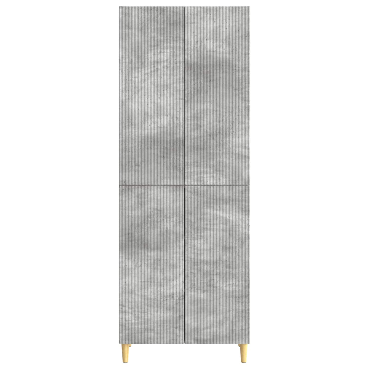 Cabinet Set 2 pcs Concrete Grey Engineered Wood