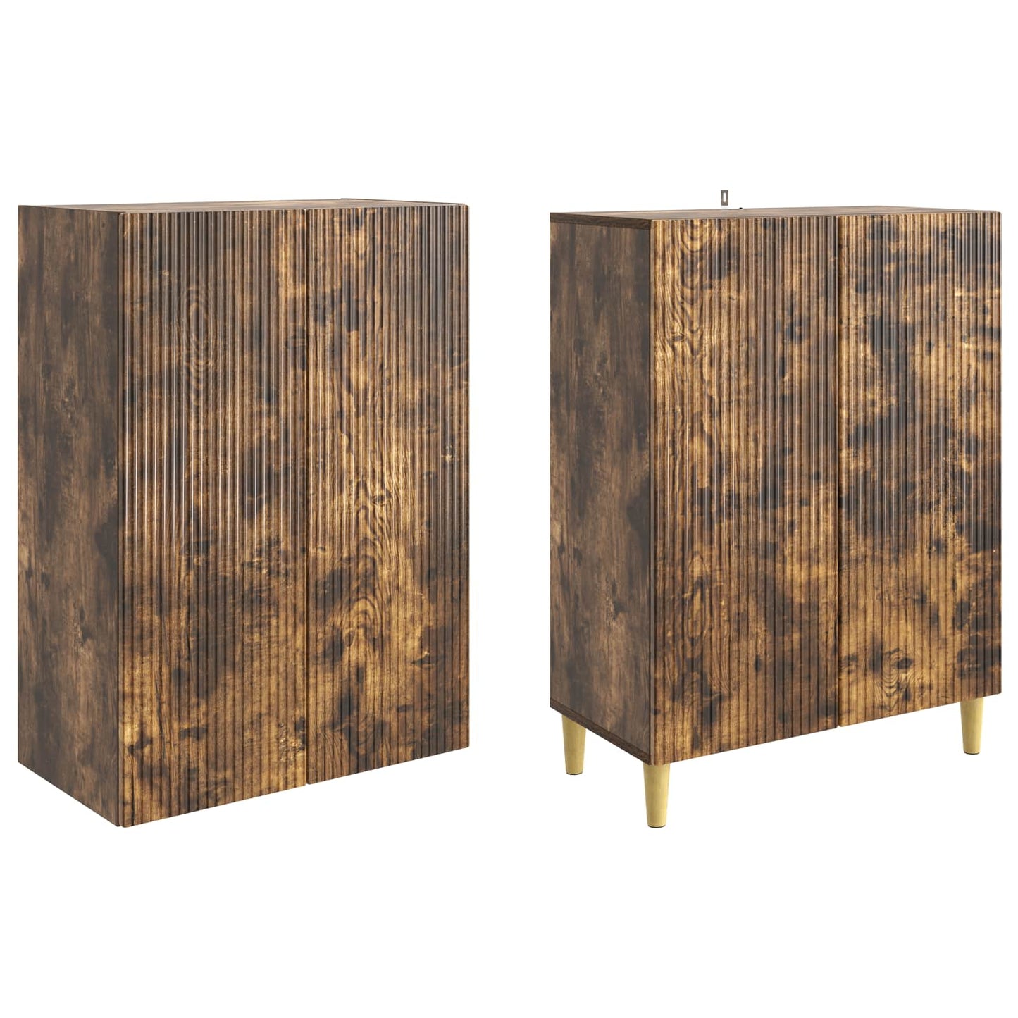 Cabinet Set 2 pcs Engineered Wood