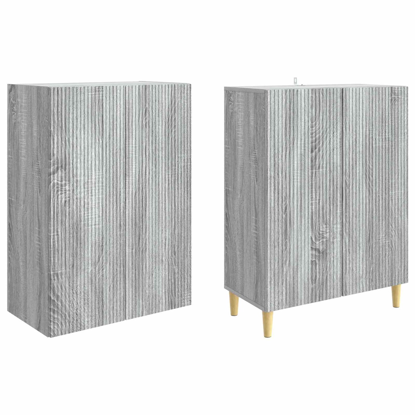 Cabinet Set 2 pcs 66 x 34.5 x 90 cm Engineered Wood