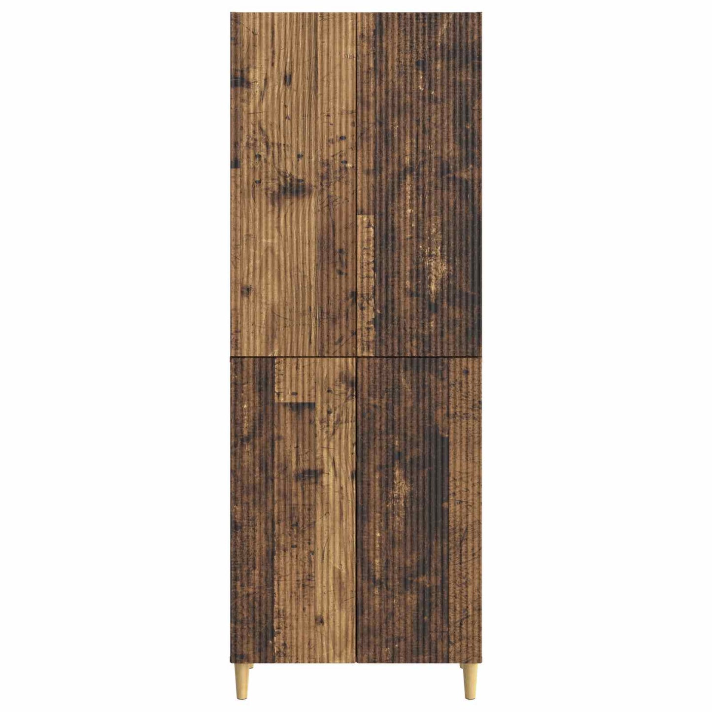 Cabinet Set 2 pcs Old Wood 66 x 34.5 x 90 cm Engineered Wood