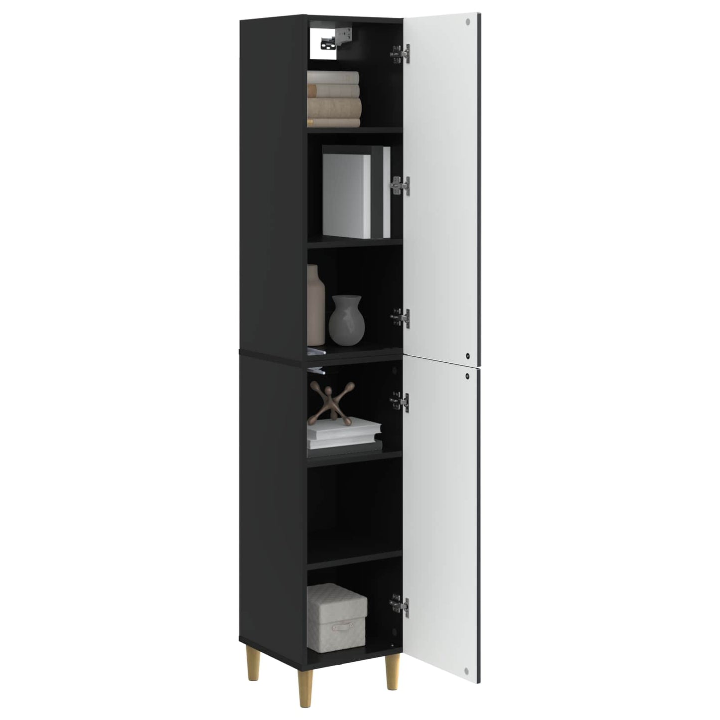 Cabinet Set 2 pcs 33 x 34.5 x 90 cm Engineered Wood