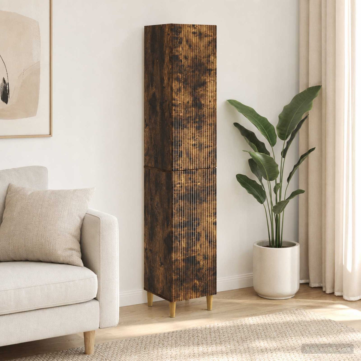 Cabinet Set 2 pcs 33 x 34.5 x 90 cm Engineered Wood