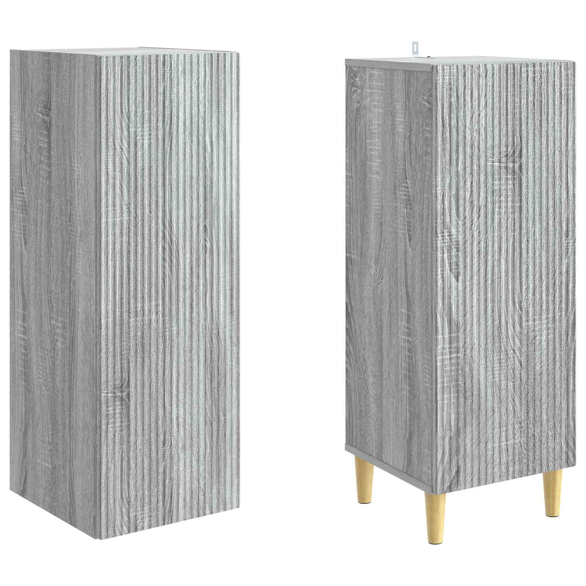 Cabinet Set 2 pcs Grey Sonoma Engineered Wood