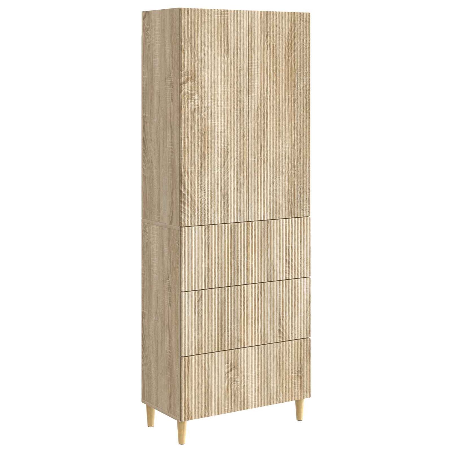 Cabinet Set 2 pcs Sonoma Oak 66 x 34.5 x 90 cm Engineered Wood