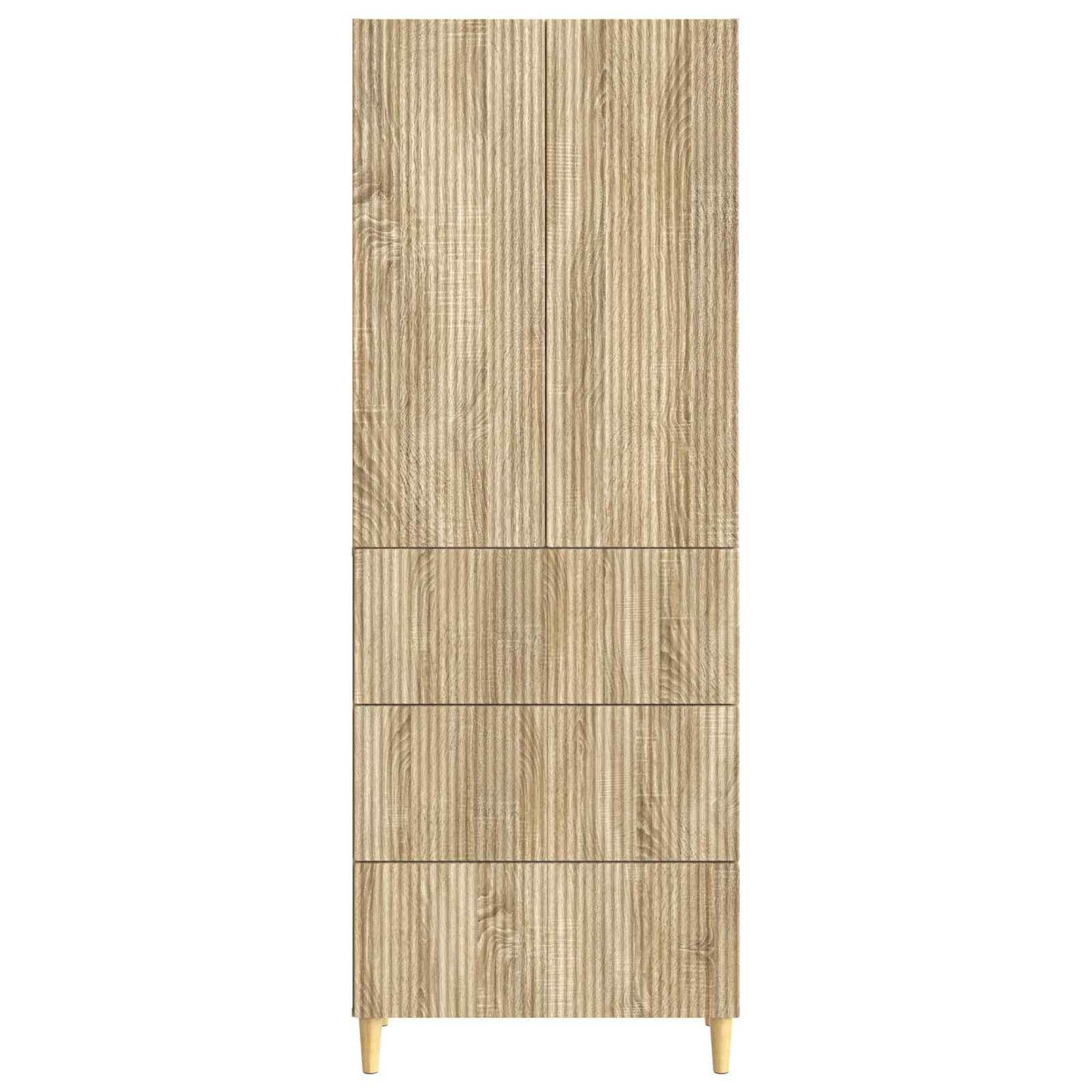 Cabinet Set 2 pcs Sonoma Oak Engineered Wood