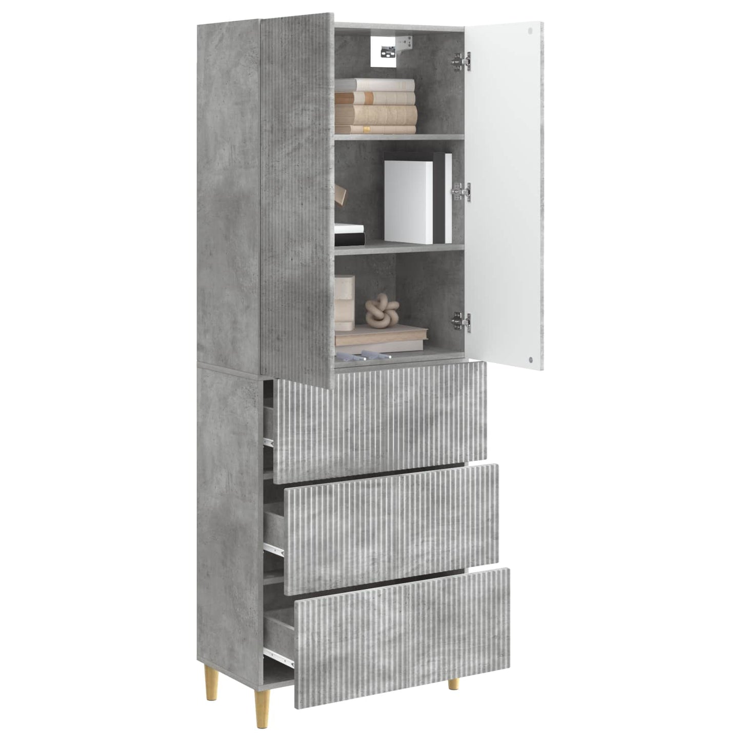 Cabinet Set 2 pcs Engineered Wood