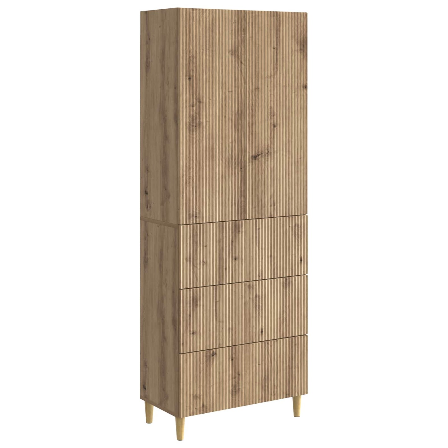 Cabinet Set 2 pcs Engineered Wood