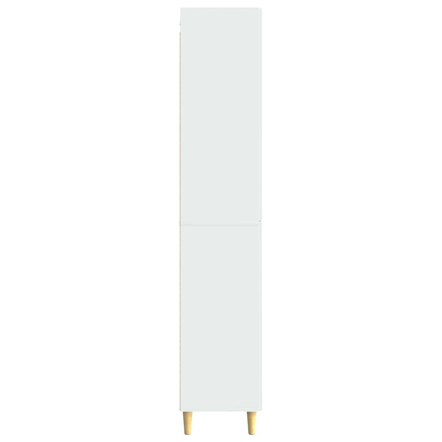 Cabinet Set 2 pcs High Gloss White 33 x 34.5 x 90 cm