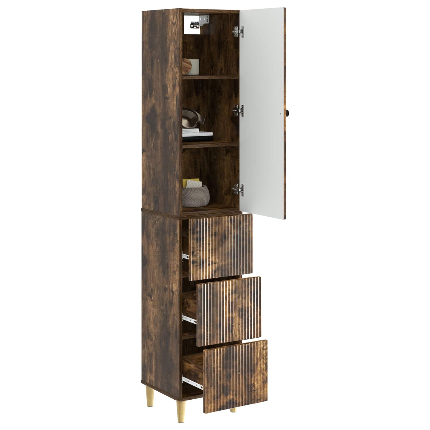 Cabinet Set 2 pcs 33 x 34.5 x 90 cm Engineered Wood
