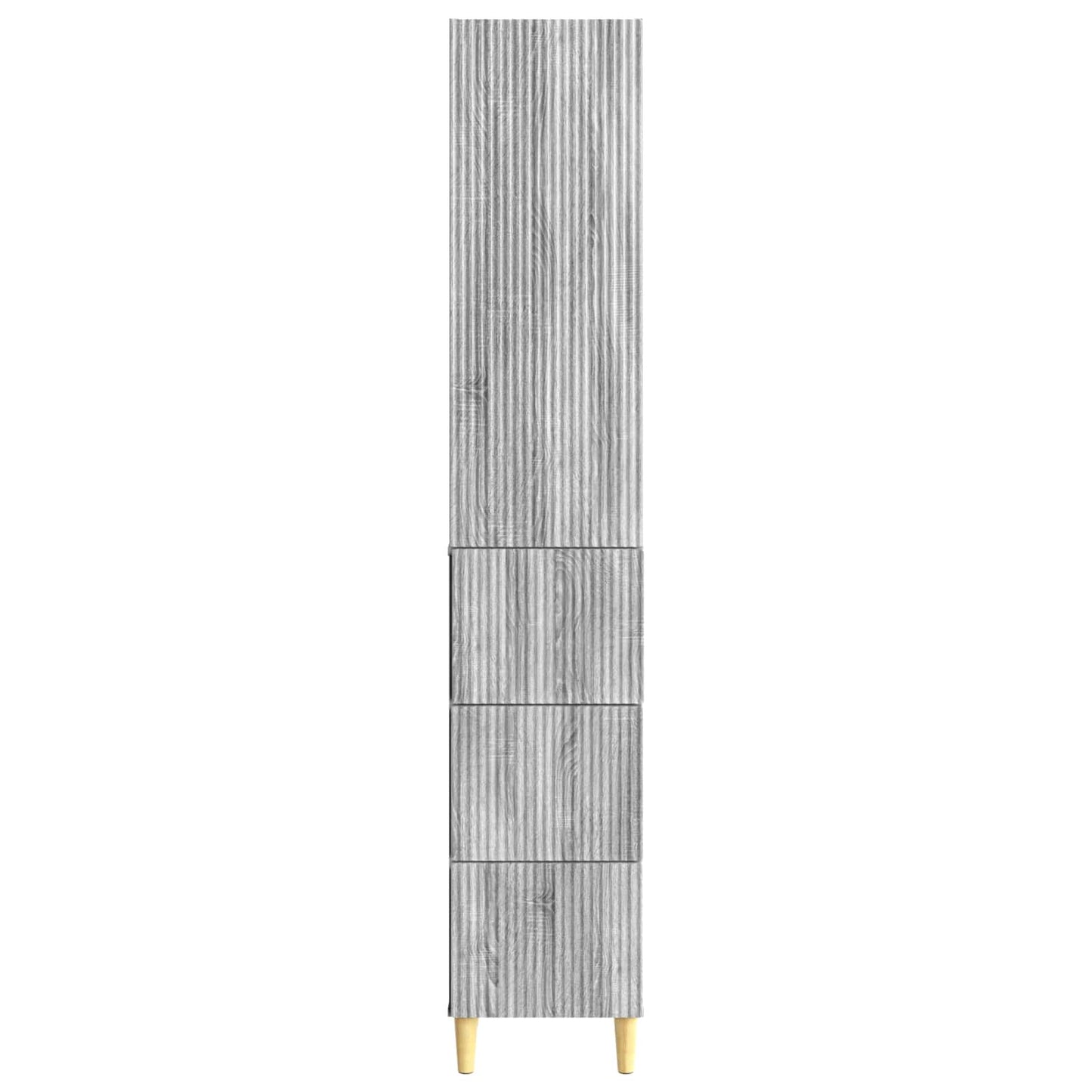 Cabinet Set 2 pcs Grey Sonoma 33 x 34.5 x 90 cm Engineered Wood