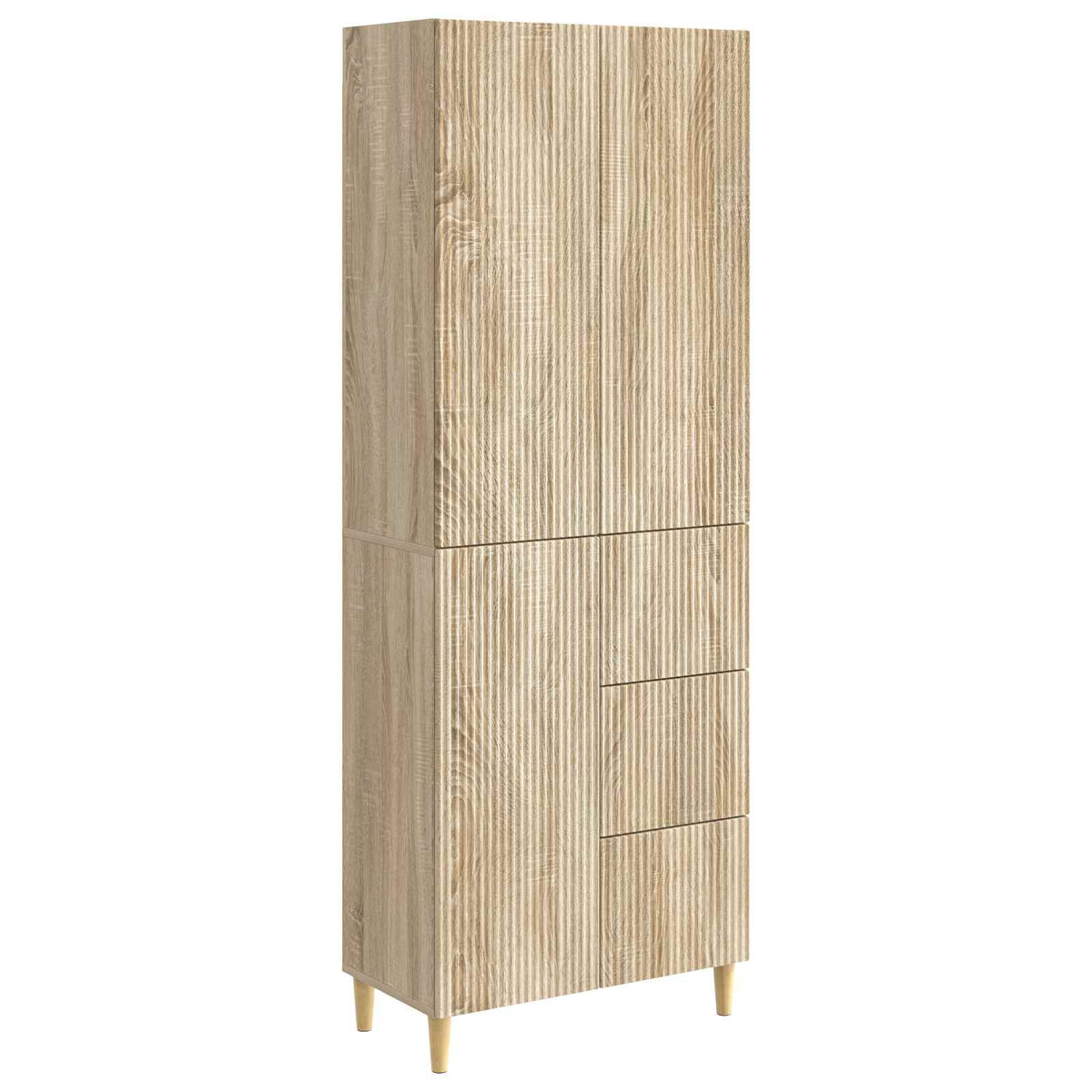 Cabinet Set 2 pcs Sonoma Oak Engineered Wood