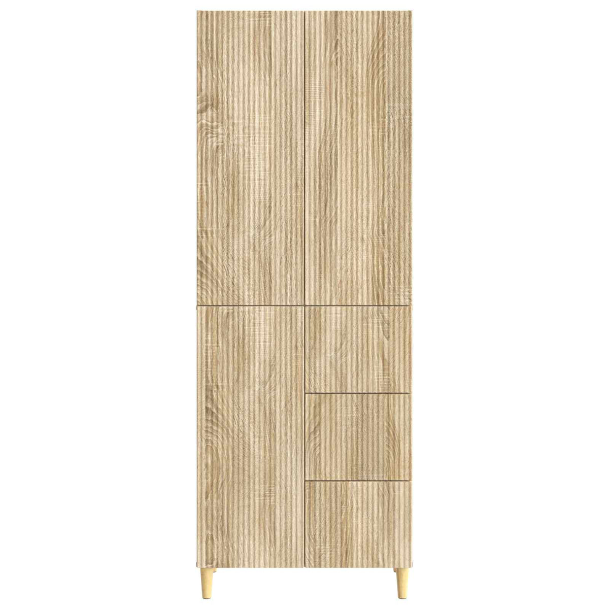 Cabinet Set 2 pcs Sonoma Oak Engineered Wood