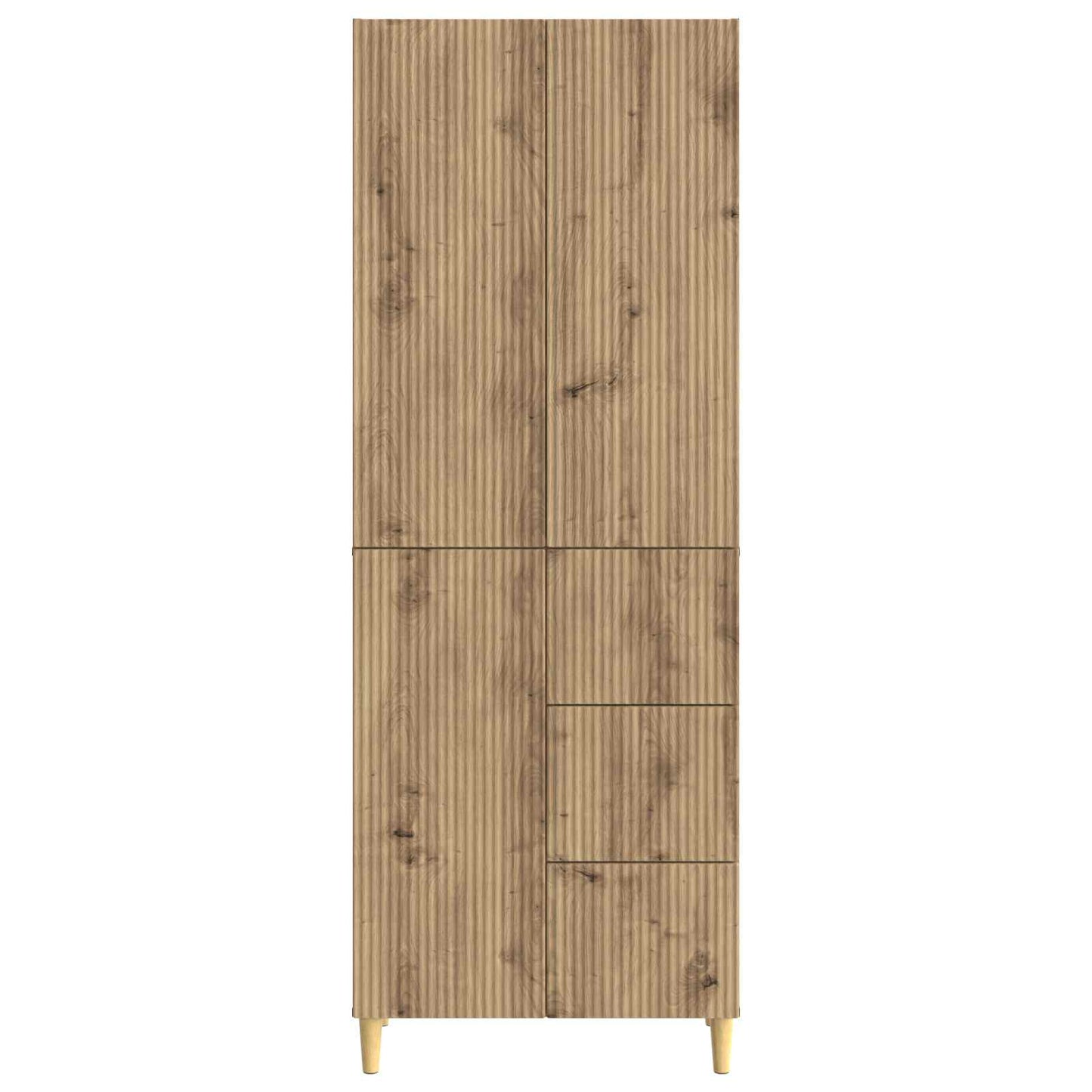 Cabinet Set 2 pcs 66 x 34.5 x 90 cm Engineered Wood