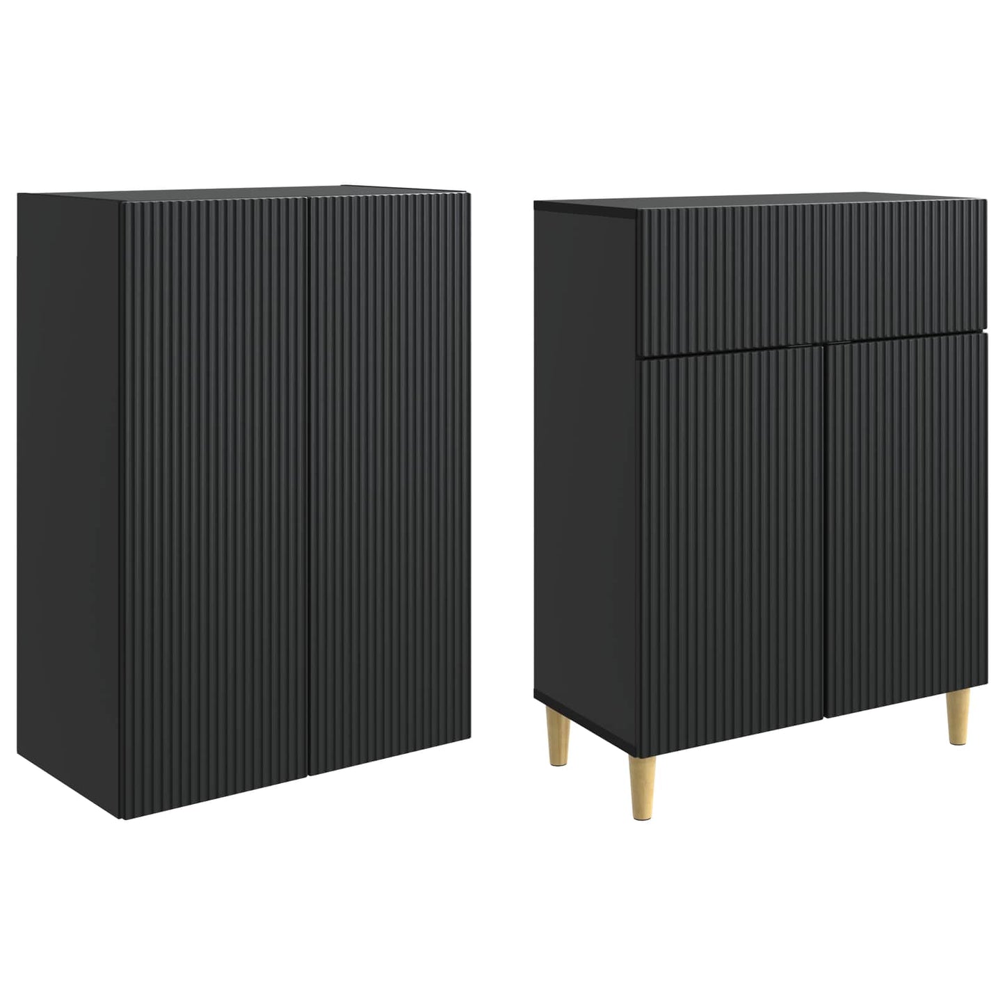 Cabinet Set 2 pcs 66 x 34.5 x 90 cm Engineered Wood