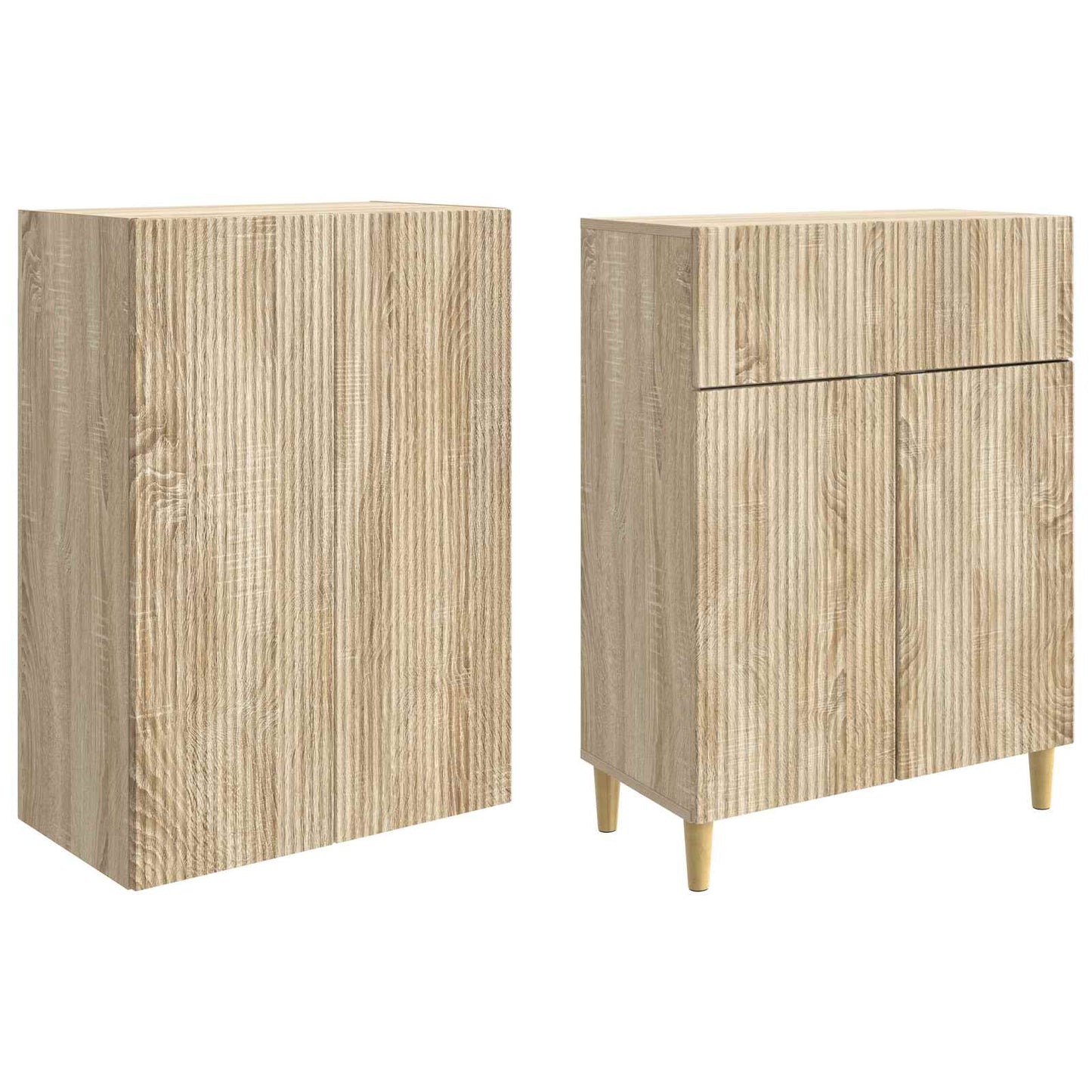 Cabinet Set 2 pcs Engineered Wood