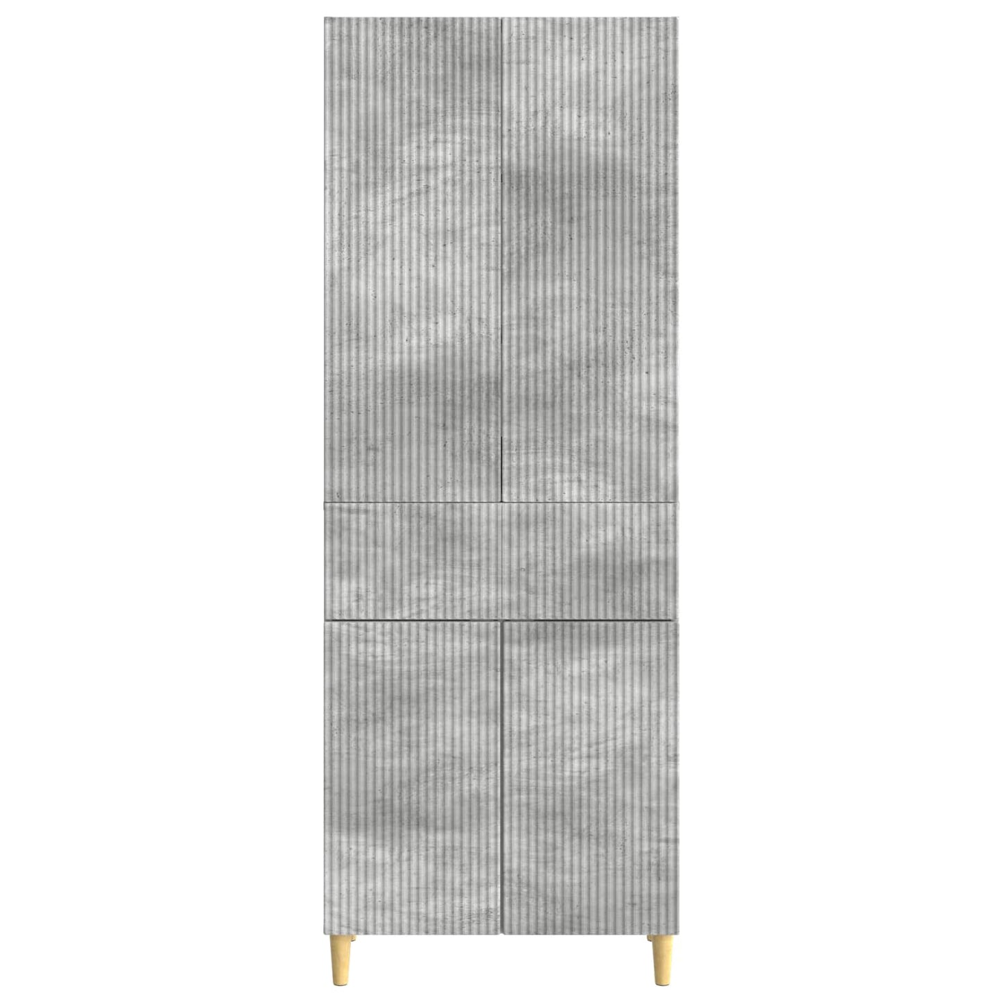 Cabinet Set 2 pcs Concrete Grey 66 x 34.5 x 90 cm