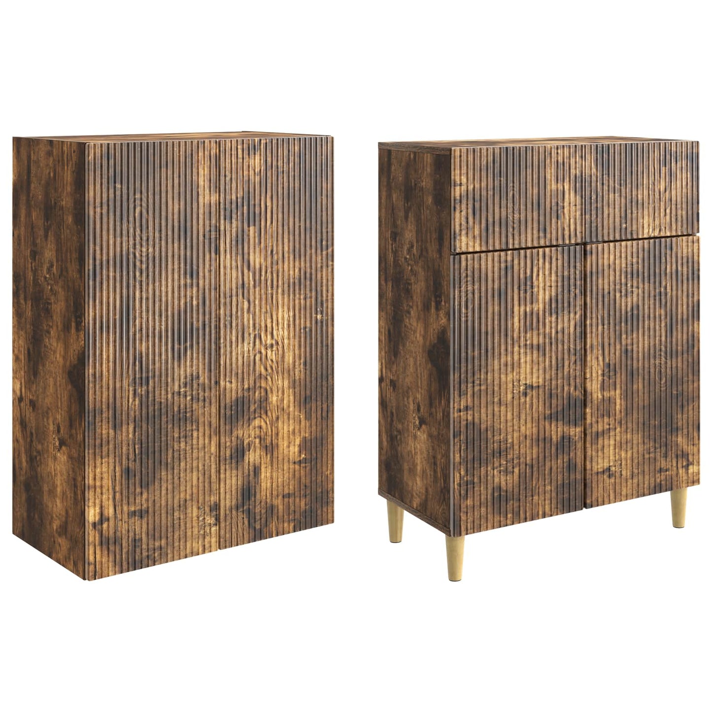 Cabinet Set 2 pcs Engineered Wood
