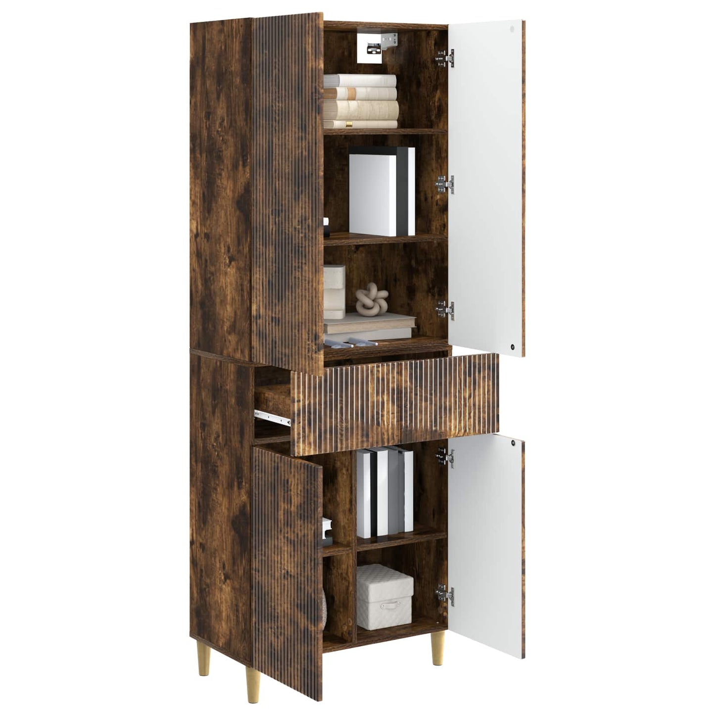 Cabinet Set 2 pcs 66 x 34.5 x 90 cm Engineered Wood