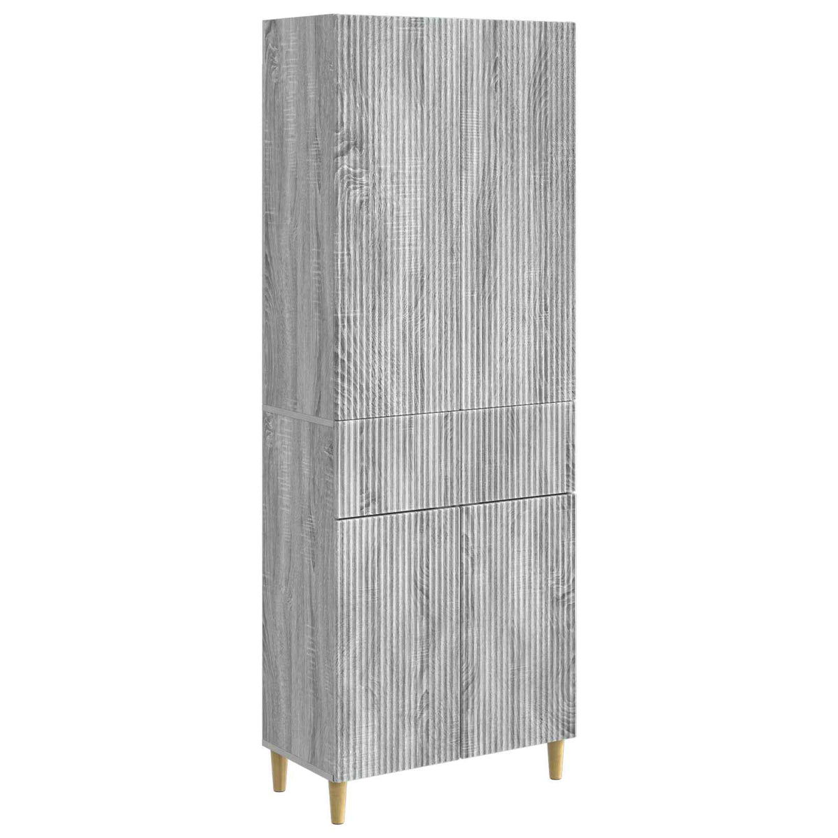Cabinet Set 2 pcs Grey Sonoma Engineered Wood