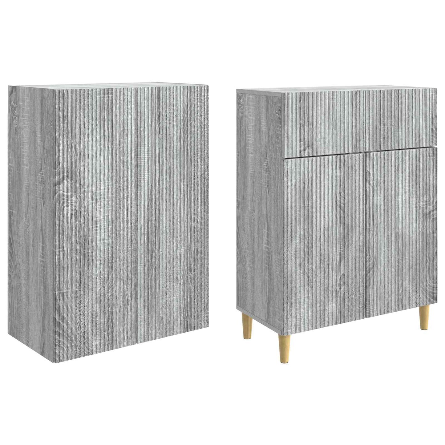Cabinet Set 2 pcs Engineered Wood
