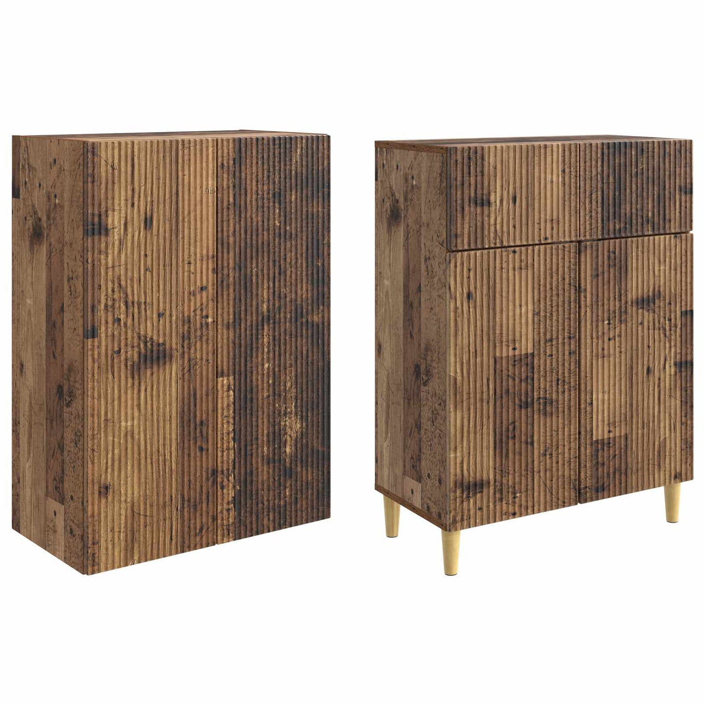 Cabinet Set 2 pcs 66 x 34.5 x 90 cm Engineered Wood