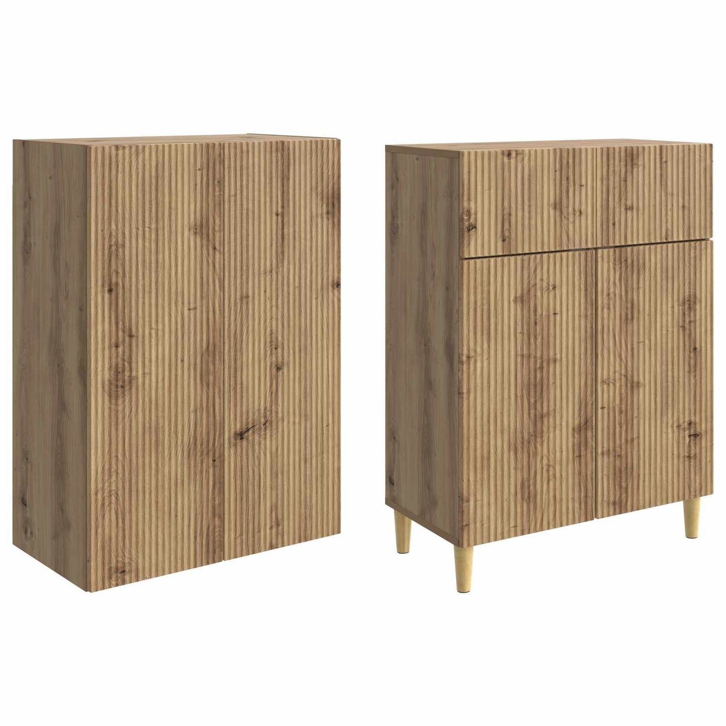 Cabinet Set 2 pcs Engineered Wood