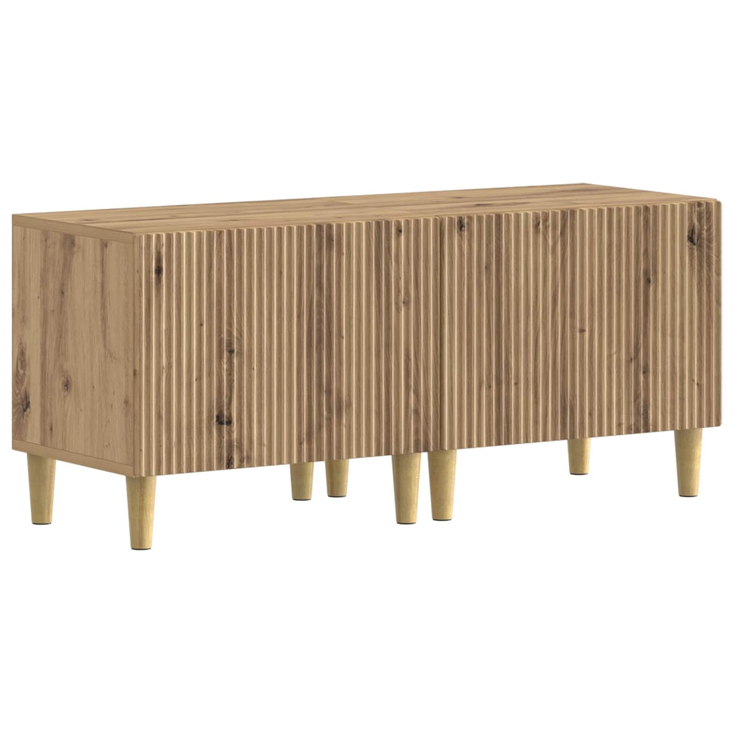 5 Piece LED TV Cabinet Artisan Oak Engineered Wood
