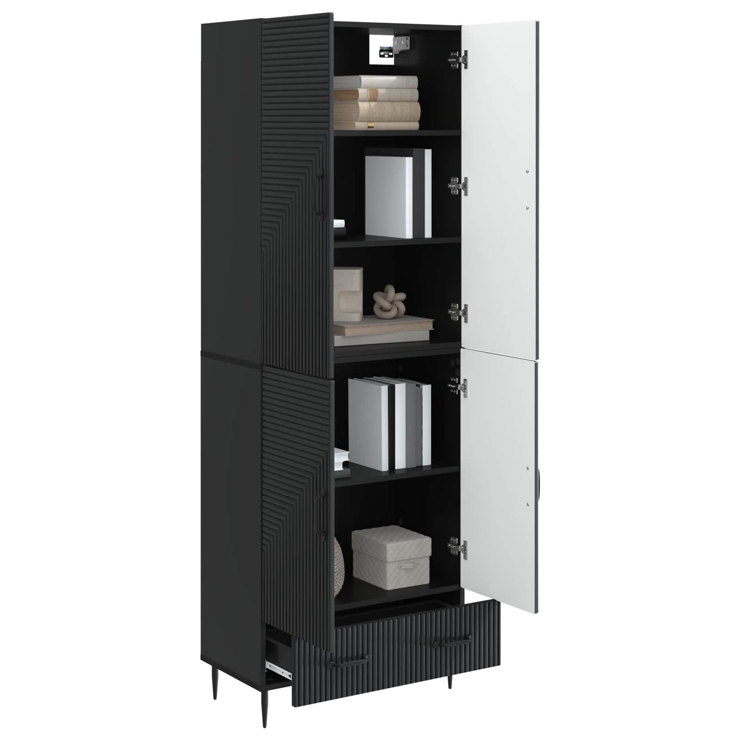 Cabinet Set 2 pcs Engineered Wood