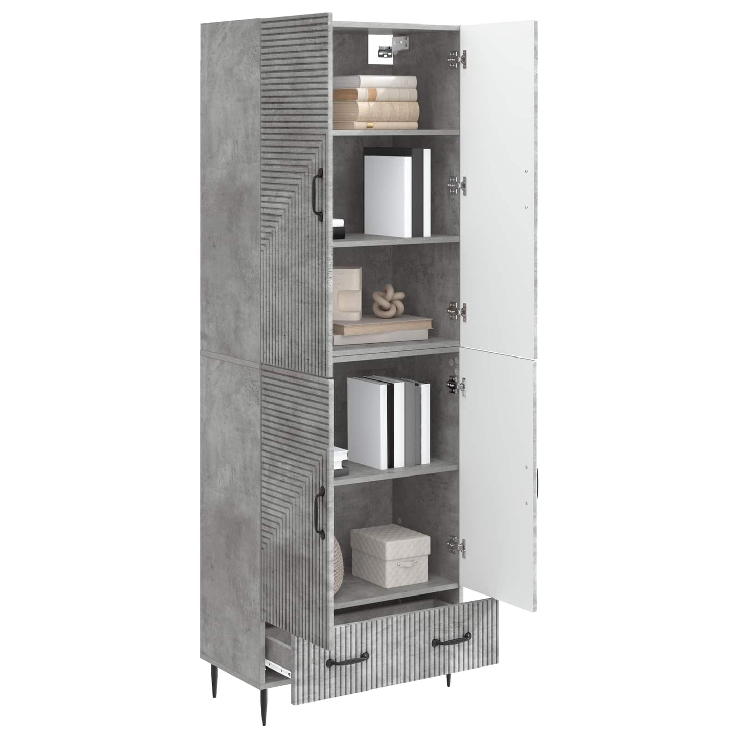 Cabinet Set 2 pcs Engineered Wood