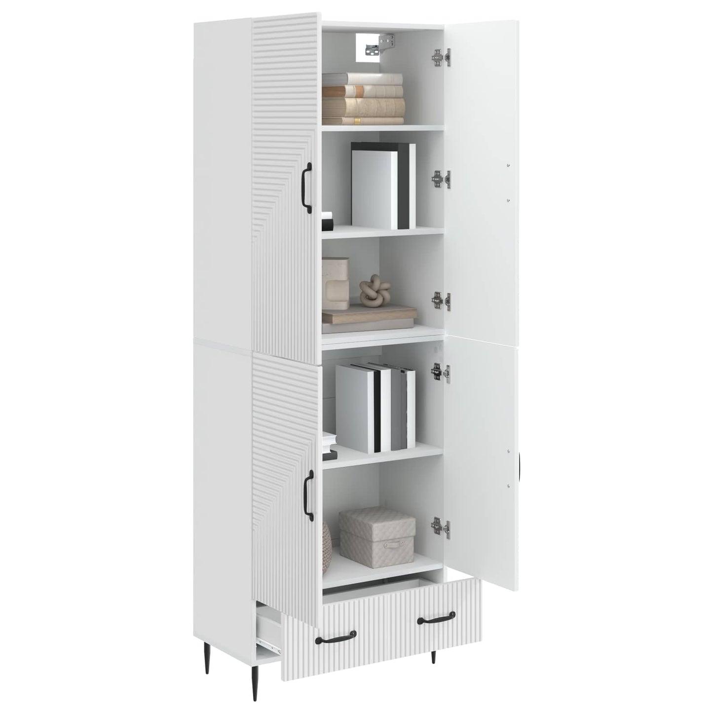Cabinet Set 2 pcs 66 x 34.5 x 95 cm Engineered Wood