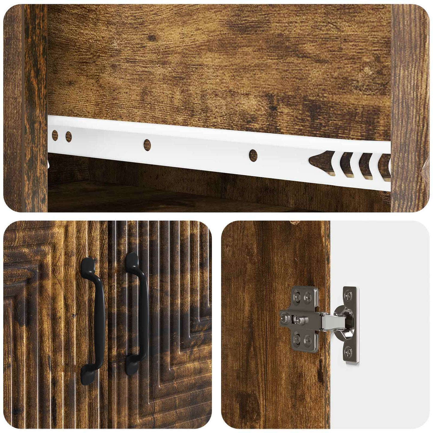 Cabinet Set 2 pcs Engineered Wood