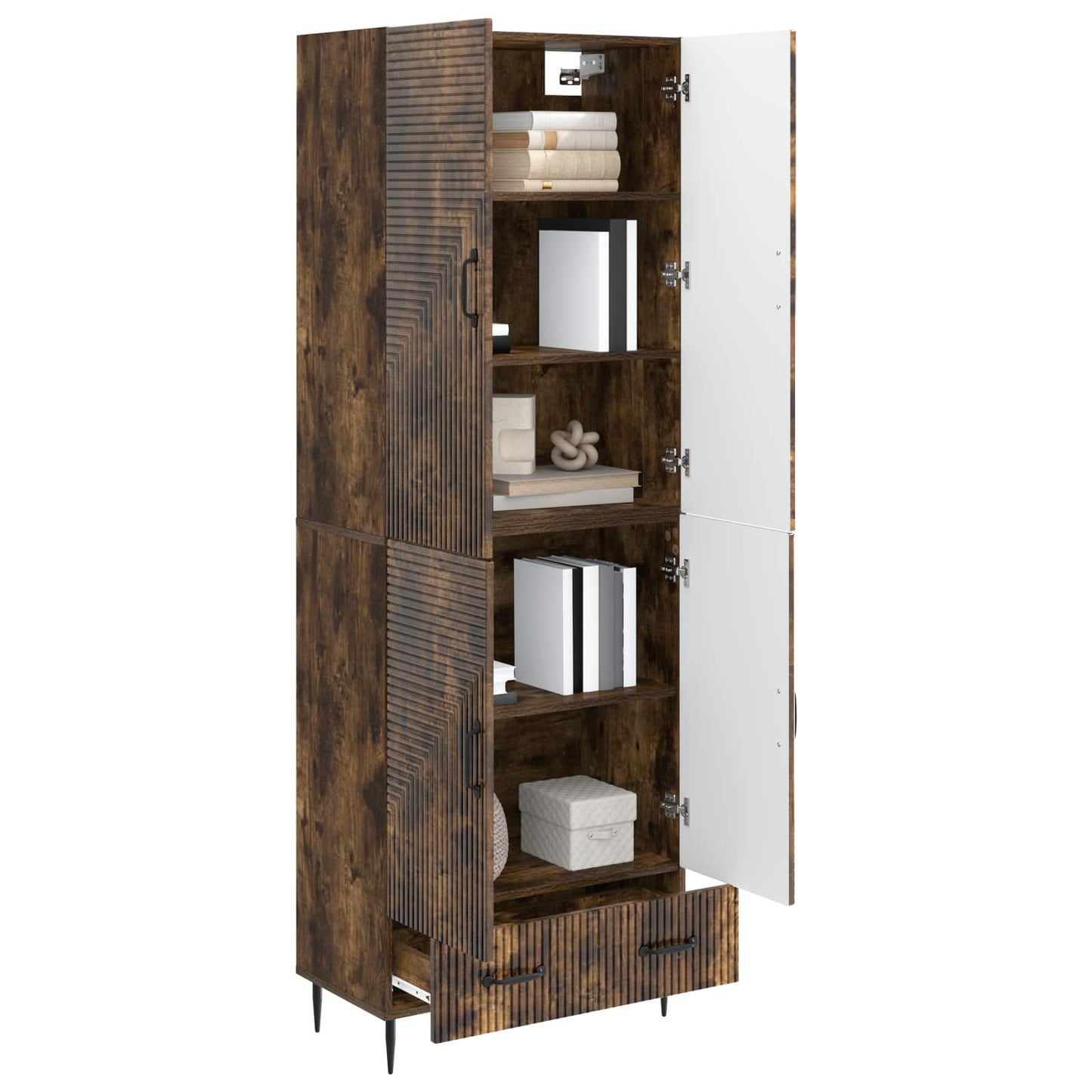 Cabinet Set 2 pcs Engineered Wood