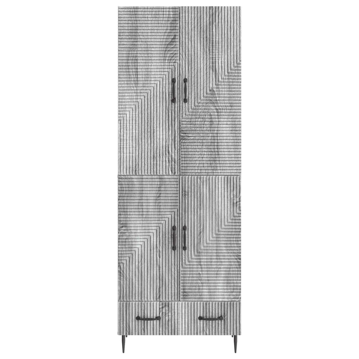 Cabinet Set 2 pcs Engineered Wood