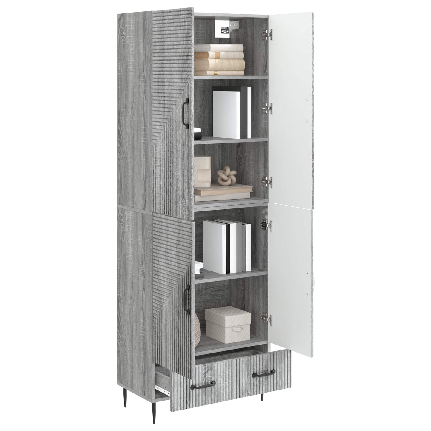 Cabinet Set 2 pcs Engineered Wood