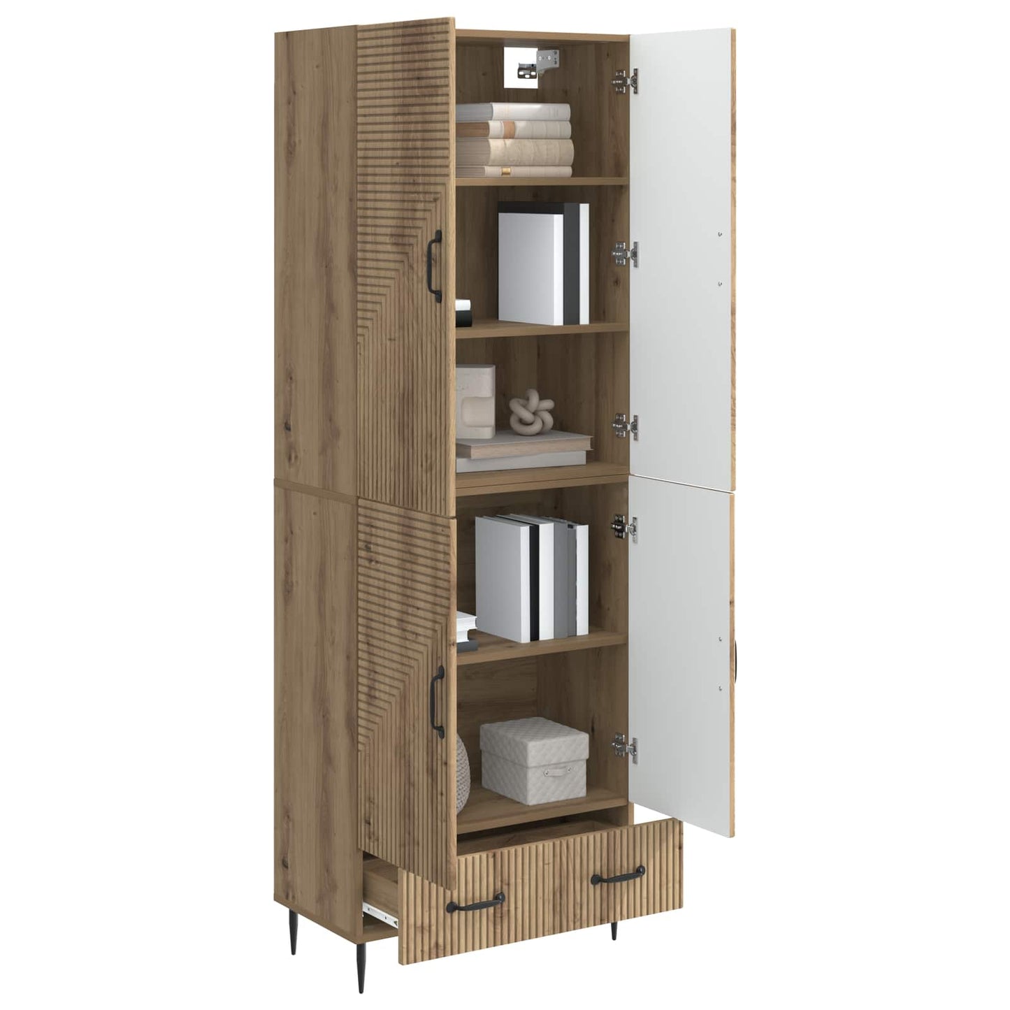 Cabinet Set 2 pcs Engineered Wood