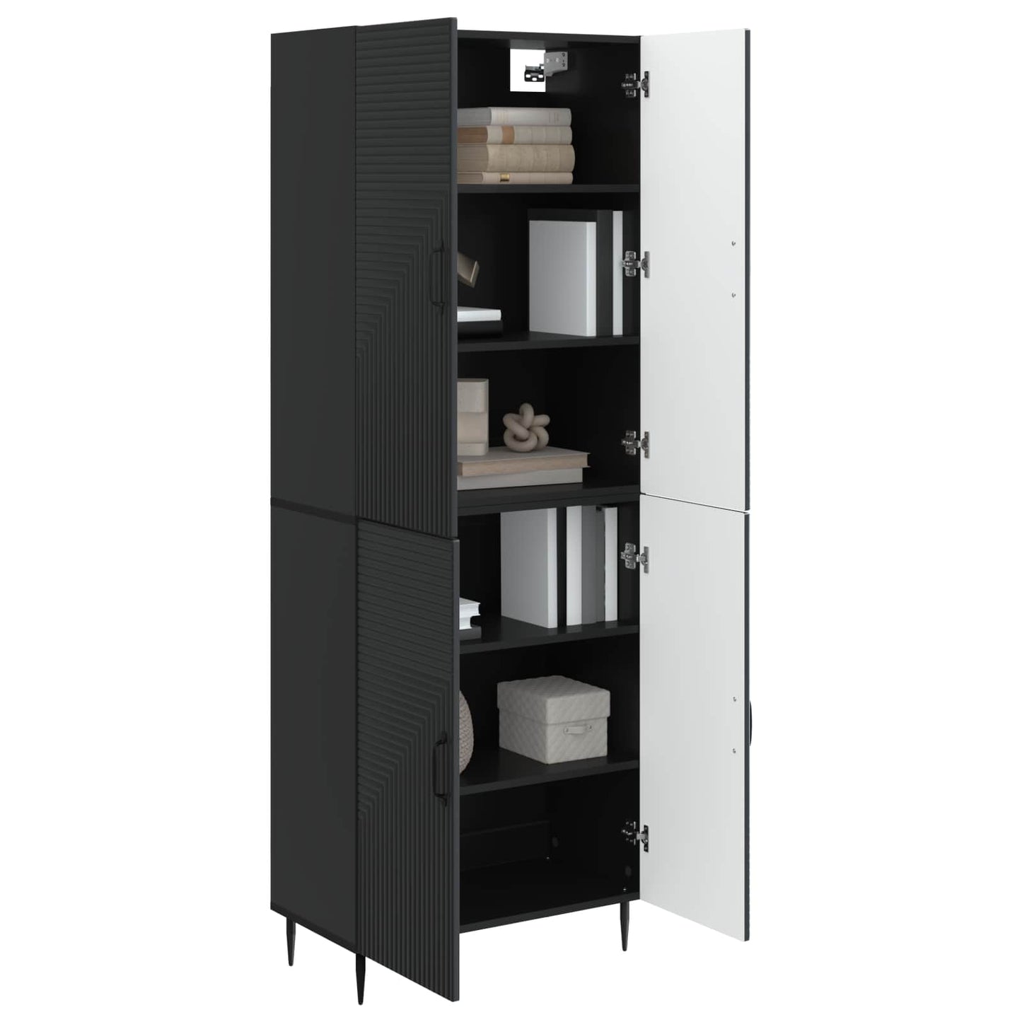 Cabinet Set 2 pcs 66 x 34.5 x 89.5 cm Engineered Wood