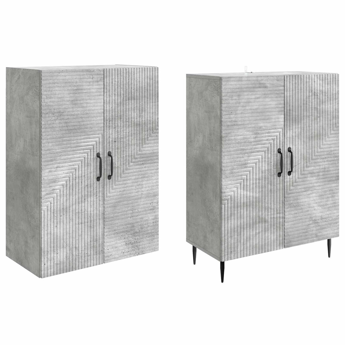 Cabinet Set 2 pcs 66 x 34.5 x 89.5 cm Engineered Wood