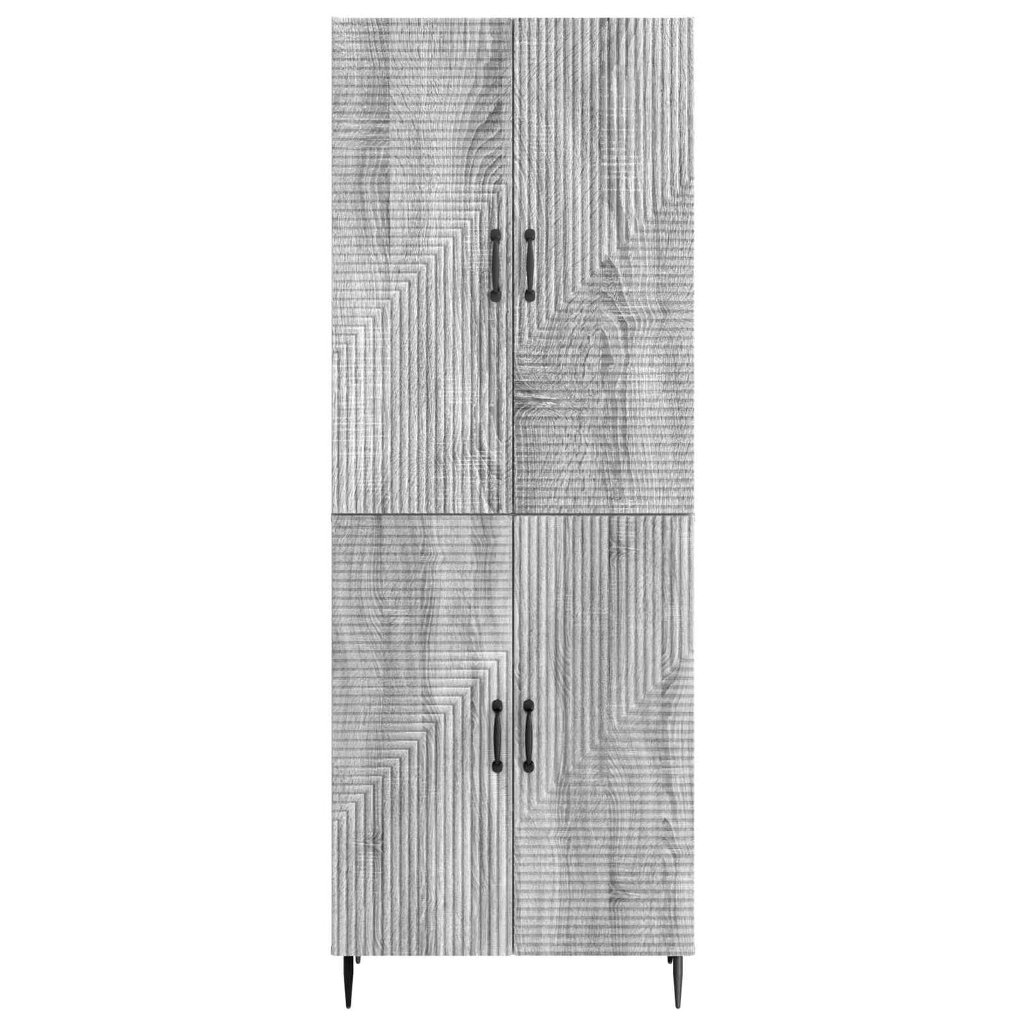 Cabinet Set 2 pcs Grey Sonoma 66 x 34.5 x 89.5 cm