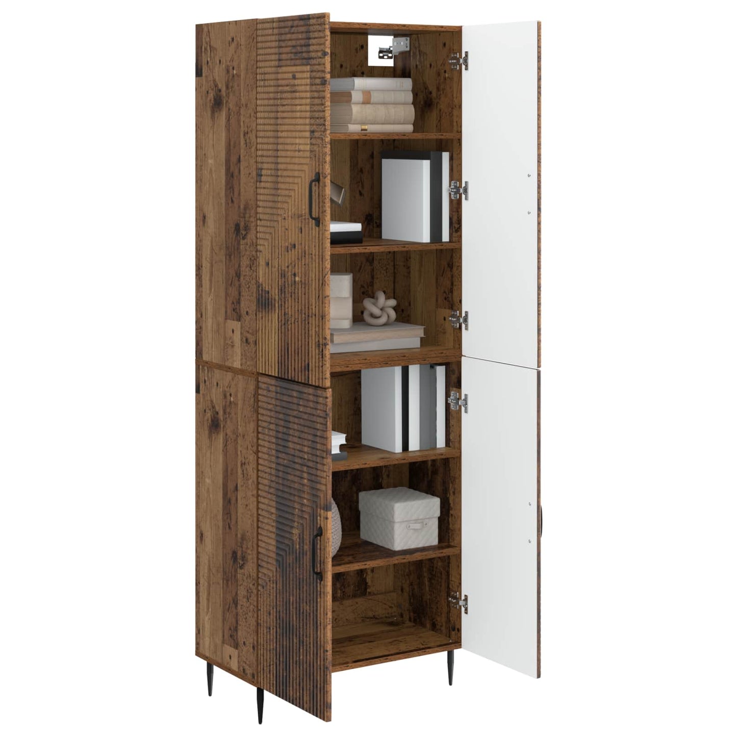 Cabinet Set 2 pcs 66 x 34.5 x 89.5 cm Engineered Wood