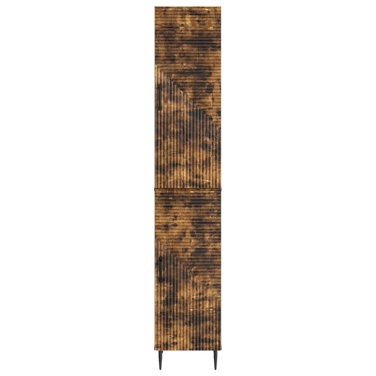 Cabinet Set 2 pcs Smoked Oak Engineered Wood