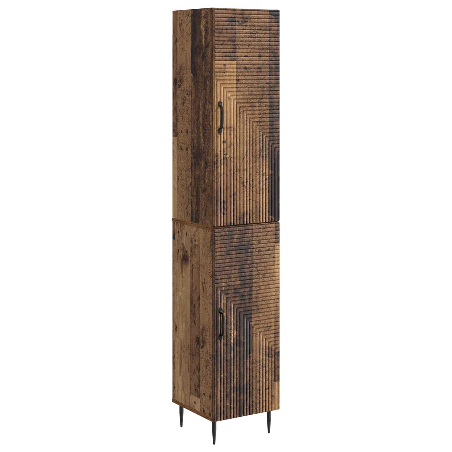 Cabinet Set 2 pcs Old Wood 33 x 34.5 x 89.5 cm Engineered Wood