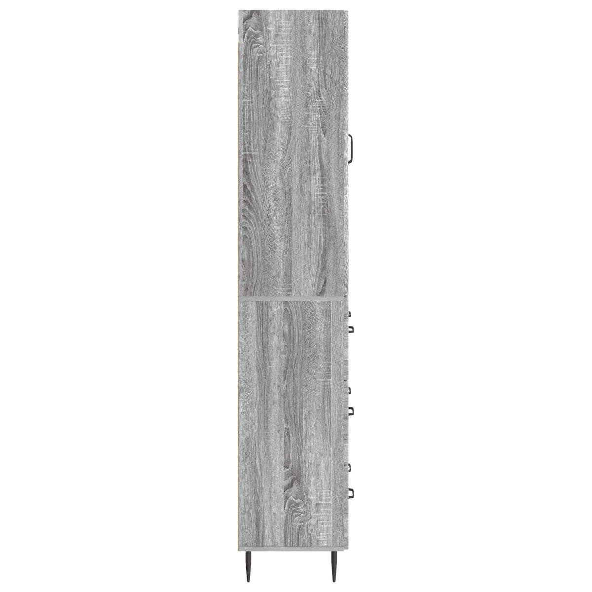 Cabinet Set 2 pcs 66 x 34.5 x 90 cm Engineered Wood Grey Sonoma