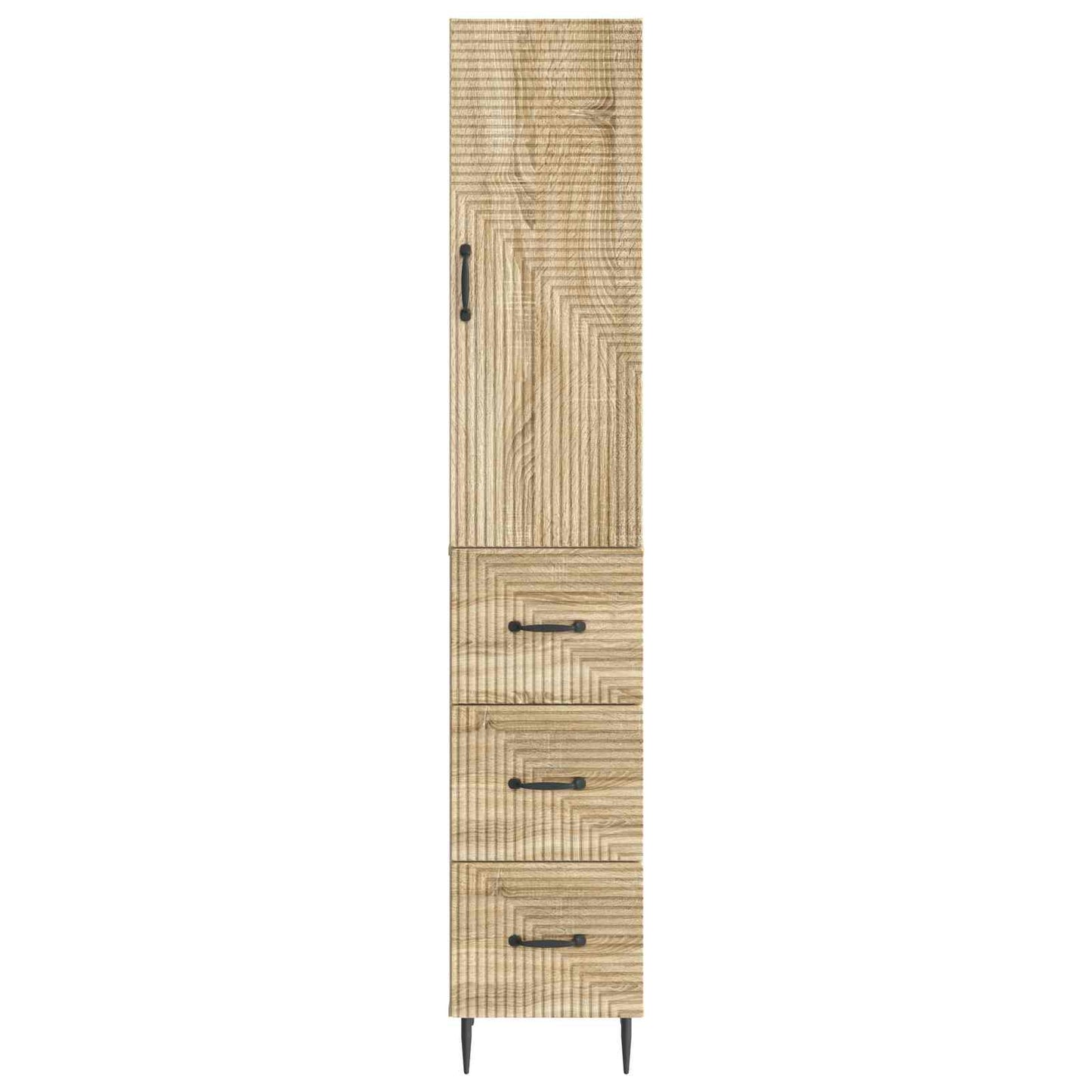 Cabinet Set 2 pcs Sonoma Oak 33 x 34.5 x 90 cm Engineered Wood
