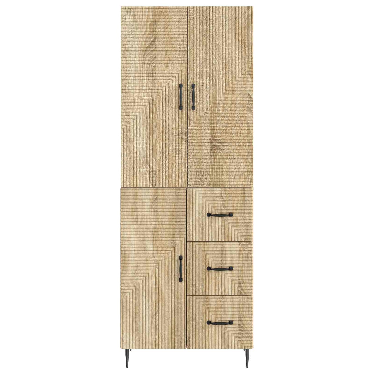 Cabinet Set 2 pcs Sonoma Oak 66 x 34.5 x 89.5 cm